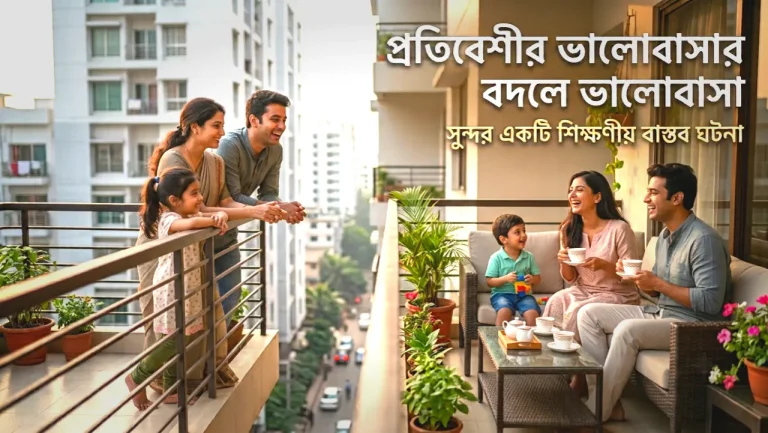 প্রতিবেশীর ভালোবাসার বদলে ভালোবাসা সুন্দর একটি শিক্ষণীয় বাস্তব ঘটনা